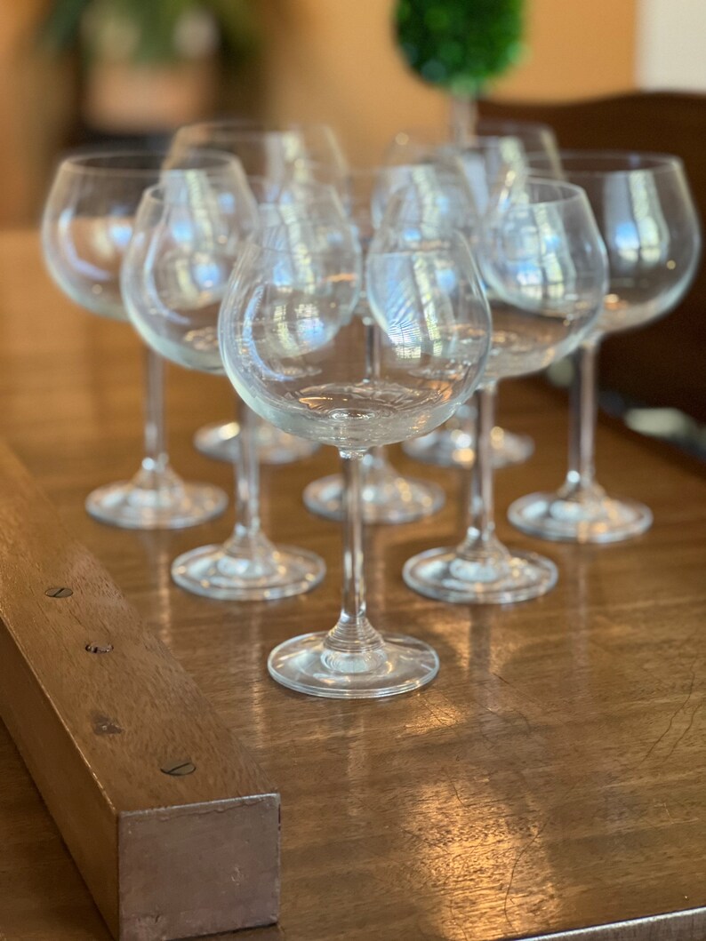 Set of 8 Red Wine Glasses the Cellar Macys Etsy