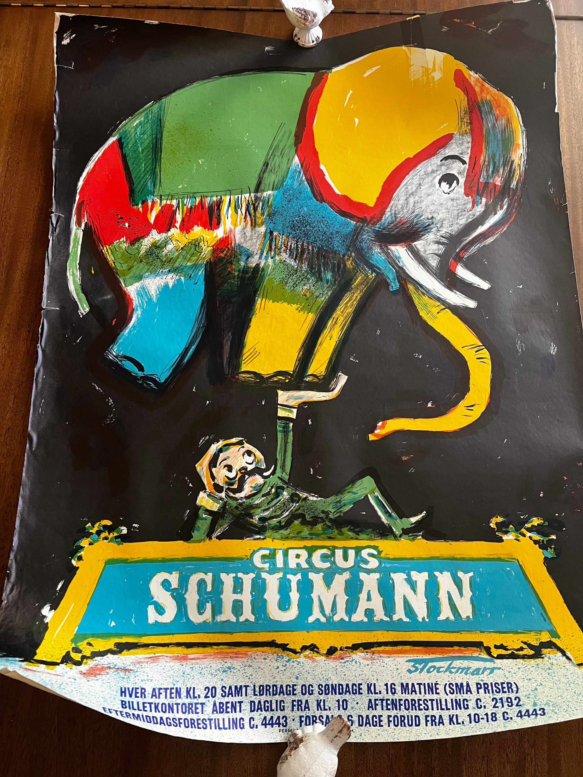 Eric Stockmarr Original Schumann Circus Poster Denmark - Etsy