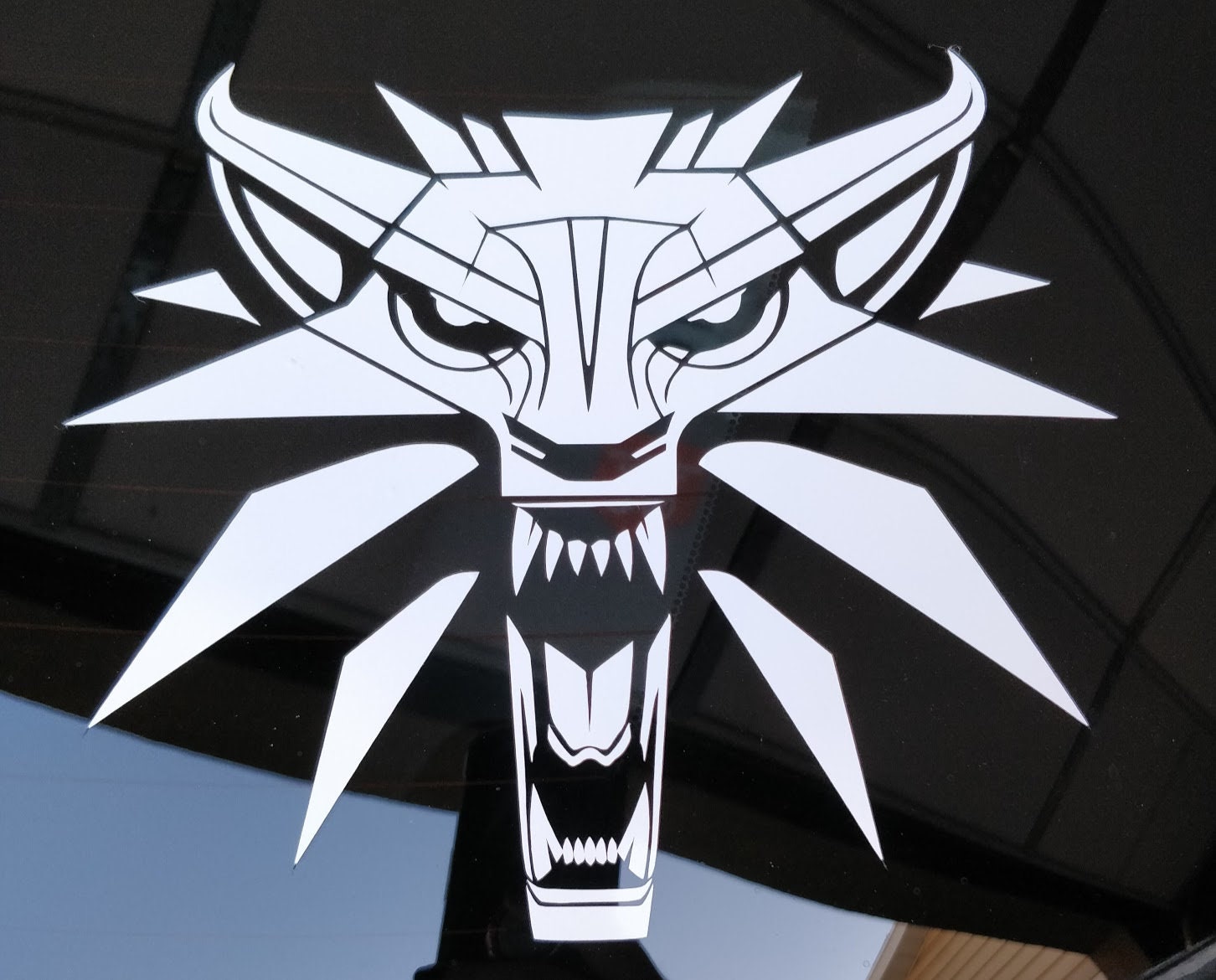 Witcher Wolf Head Medallion Vinyl Decal | Etsy