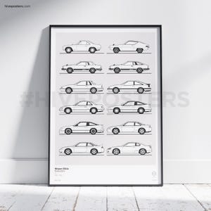 日産シルビアのポスター 世代の進化