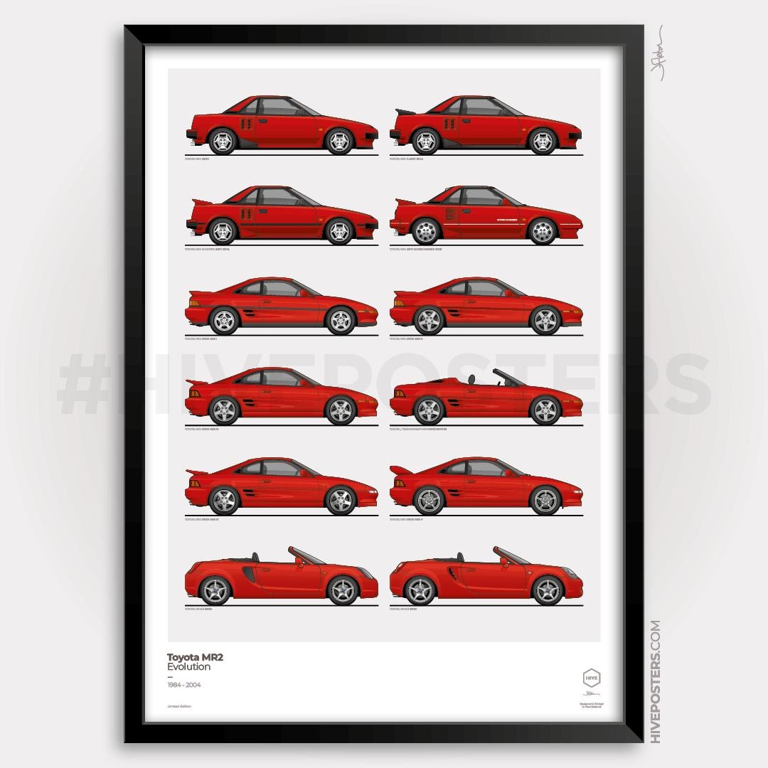 トヨタ MR2 / MR-S エボリューション ポスター - Etsy 日本