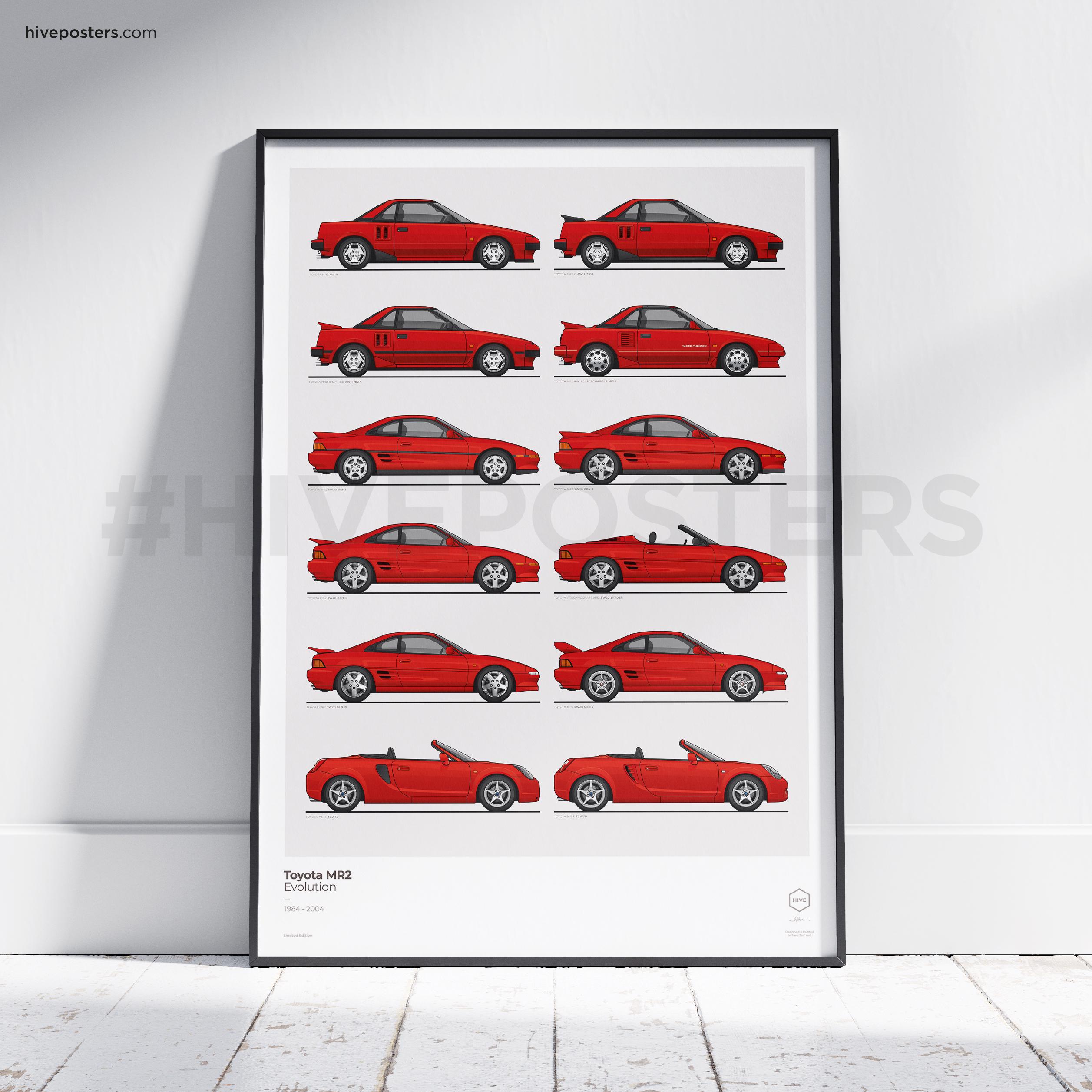 TOYOTA 遣お MR2 壁掛時計