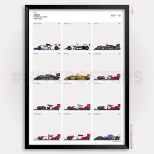 Autos von Senna Poster