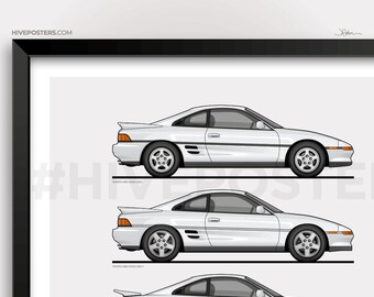 Toyota MR2 SW20 Evolution Poster - Etsy