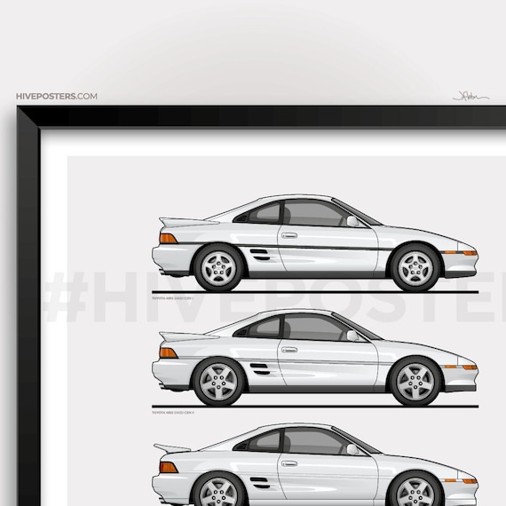 トヨタ MR2 SW20 エボリューション ポスター - Etsy 日本