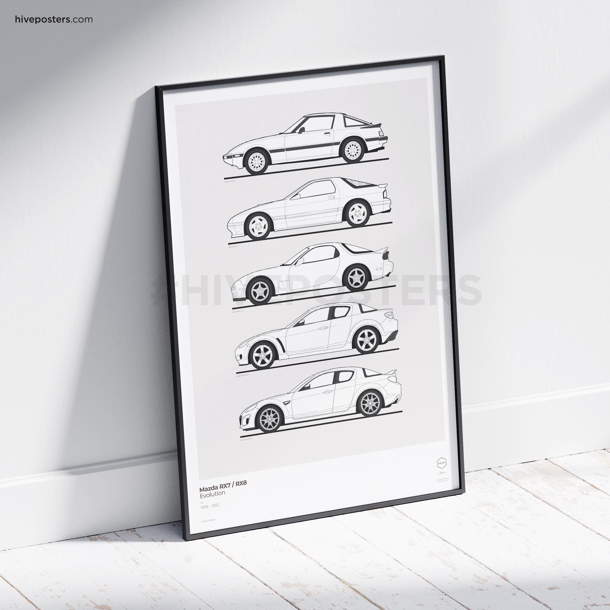 マツダ RX7 & RX8 世代進化ポスター - Etsy 日本