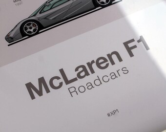 Mclaren F1 Roadcar Poster: Chassis Registry History Timeline - Etsy
