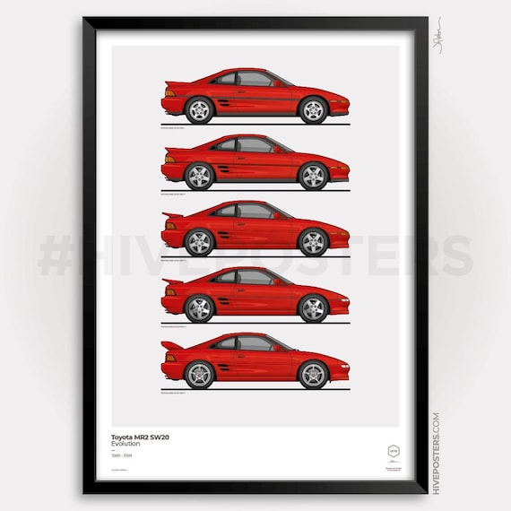Toyota MR2 SW20 Evolution Poster - Etsy