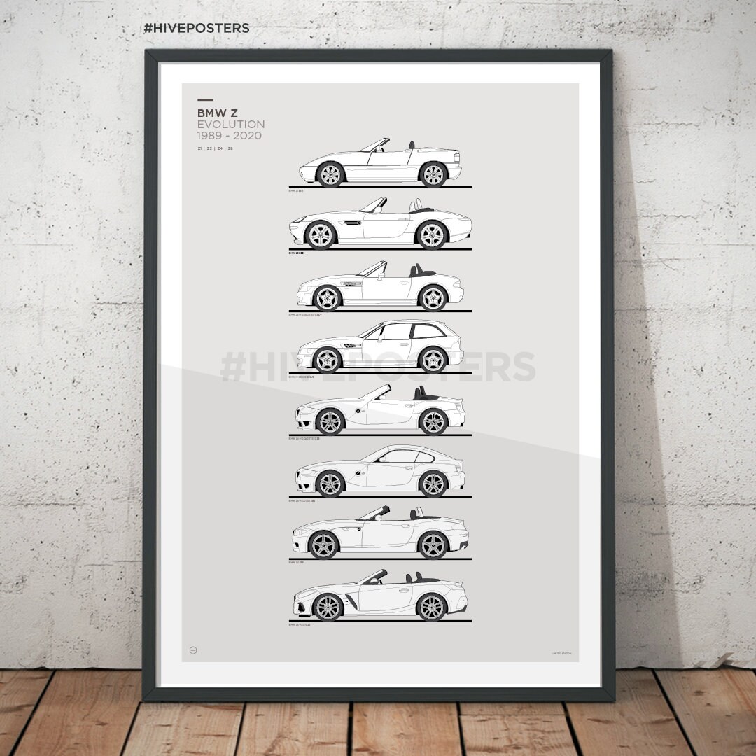 BMW Z Evolution Poster - Etsy