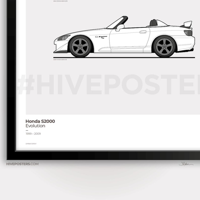 S2000 Poster Honda S2000 Evolution Poster - Etsy