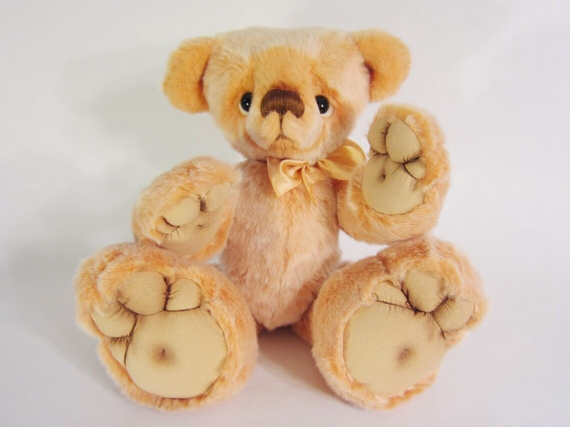 Peaches 15 Super Soft Peach Artist Bear Etsy