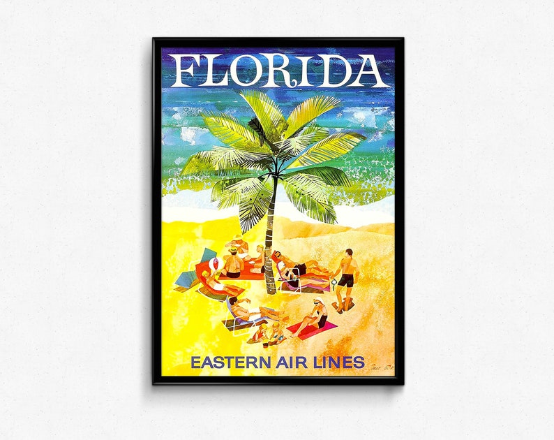 US City Poster Vintage Travel Wall Art Set of 6 Prints Etsy