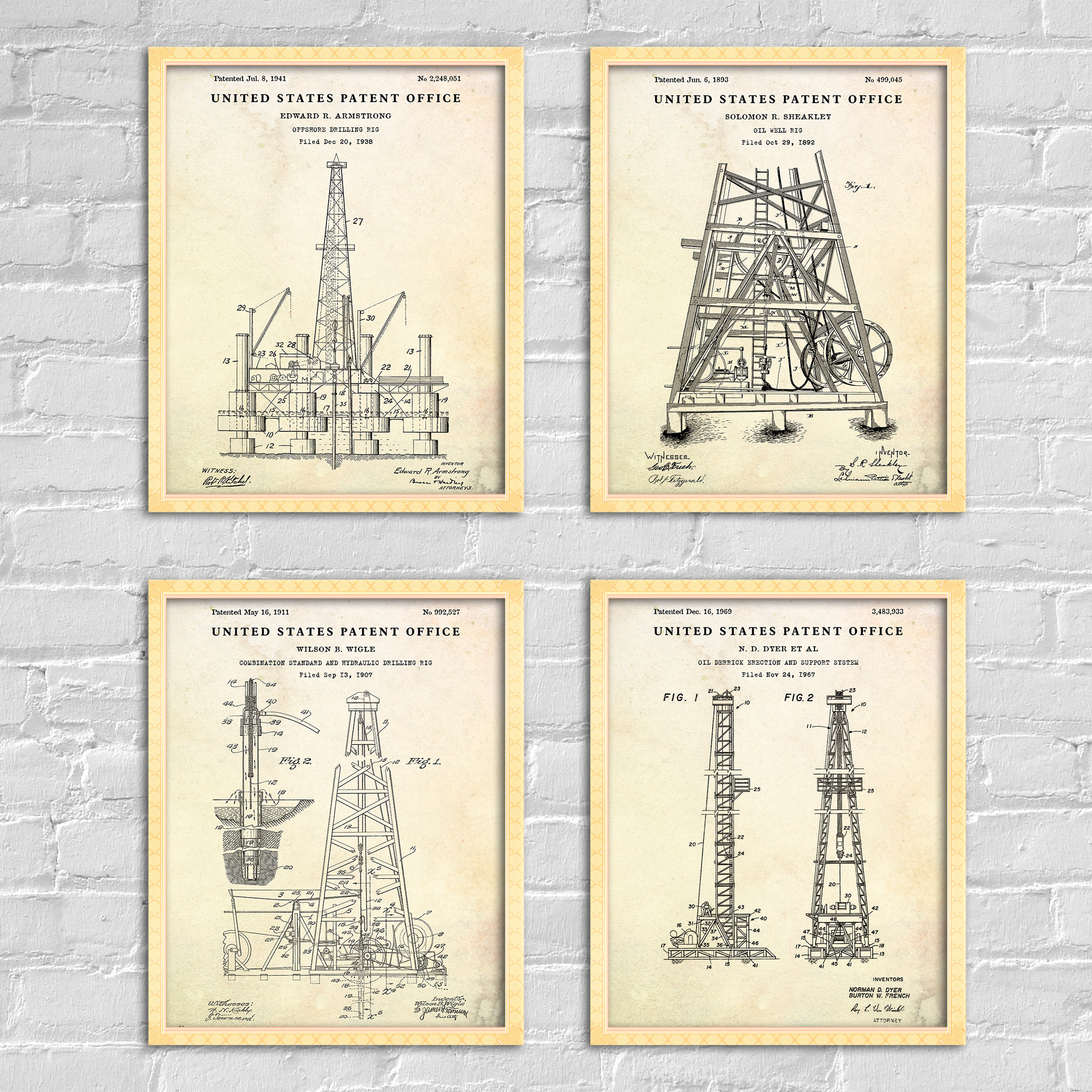 Oil Well Evolution: Oil Derrick, Offshore Drilling Rig