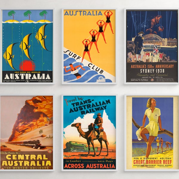 Vintage Art of Australia Etsy