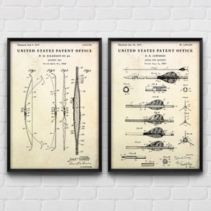Archery Wall Art: Bow & Arrows Patent Posters, Archer Gift, Set Of 2 Prints