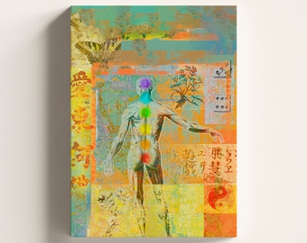 Oriental Medicine Canvas Print, Alternative Health, Doctor Office Decor