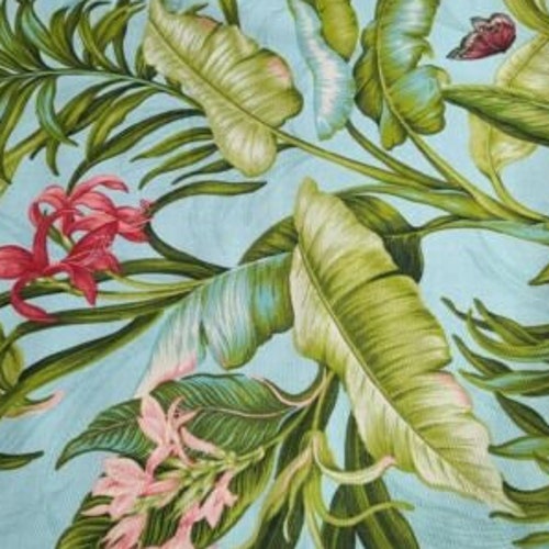 Waverly Wailea Coast In Bloom Blue Duck Upholstery Fabric shops 5yds X 54