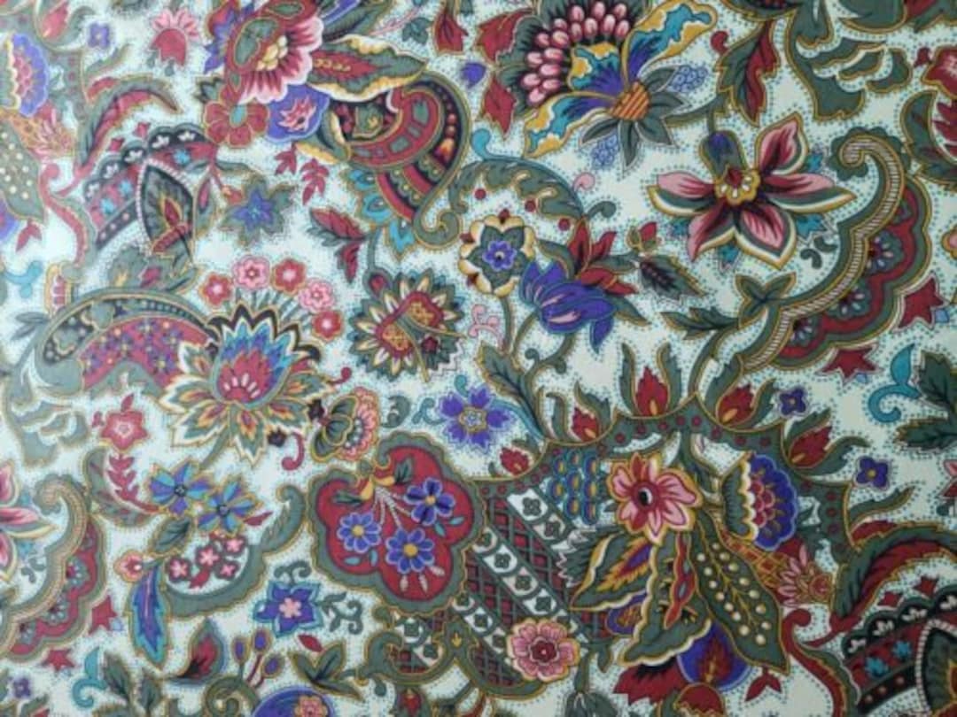 House N Home Fabric & Draperies Floral Drapery Home Decor Fabric Etsy