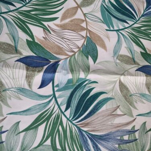 Richloom Solarium Floral Leaves Outdoor Upholstery, Outdoor Pillow, Home Decor,Fabric