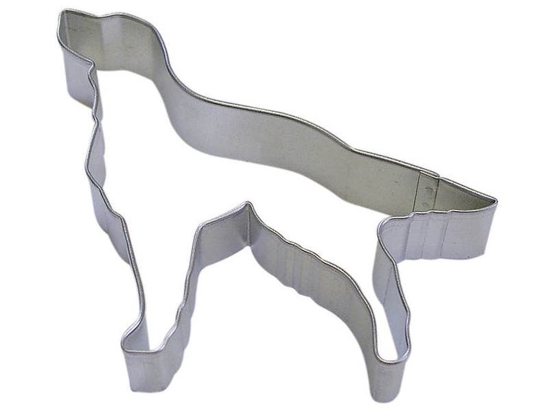 4.75 Setter Dog Cookie Cutter Tin Plated Fondant Metal Steel
