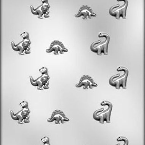 Small Dinosaur Chocolate Candy Mold T-Rex Brontosaurus Stegosaurus