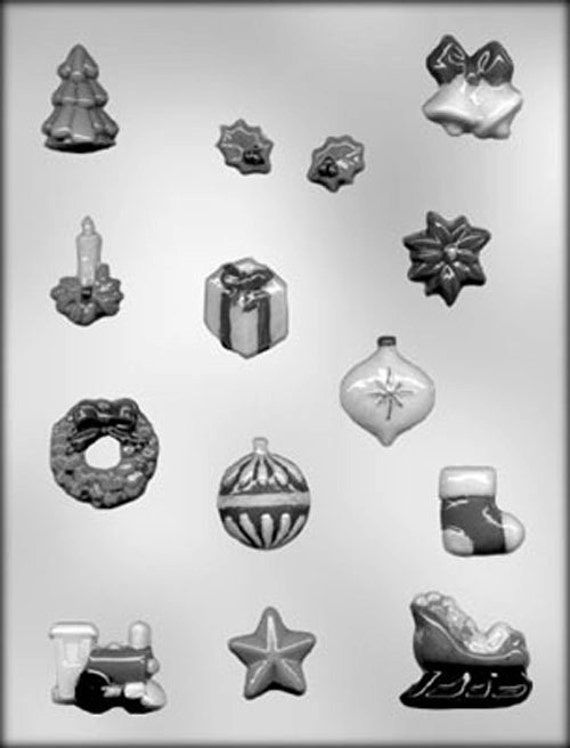 Christmas Tree with Star Lollipop Chocolate Candy Mold Christmas 2141 NEW