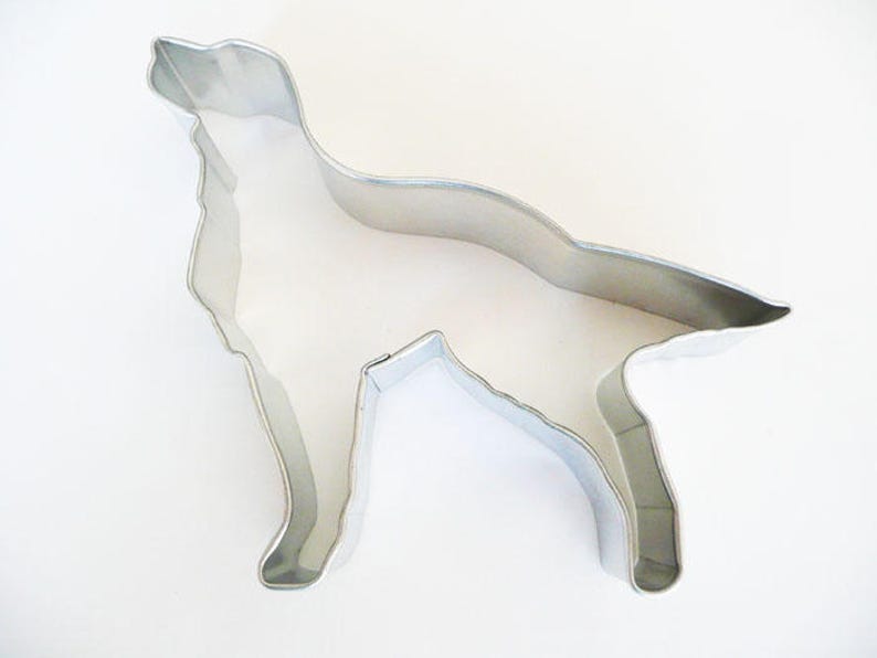 4.75 Setter Dog Cookie Cutter Tin Plated Fondant Metal Steel