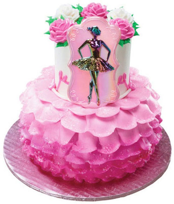 Ballerina Plaque Layon Cake Topper Decoration Ballerina Ballet Slippers
