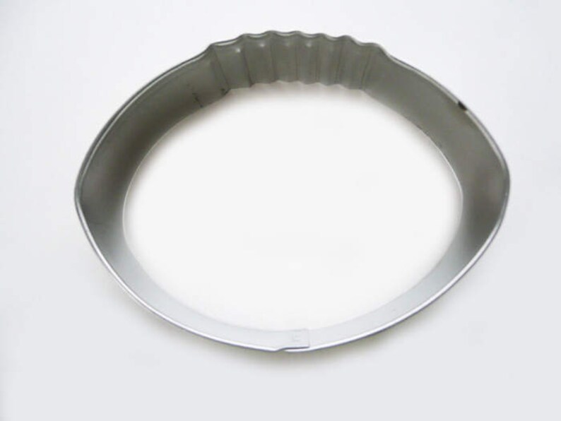 3.5 Football Cookie Cutter Tin Plated Steel Fondant Sports Metal Steel