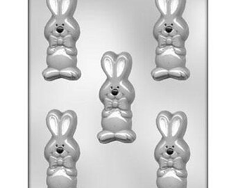 3 ON 1 CUTE EASTER BUNNY RABBIT FACE CHOCOLATE LOLLY MOULD/CHILDRENS/KIDS/GIFT 