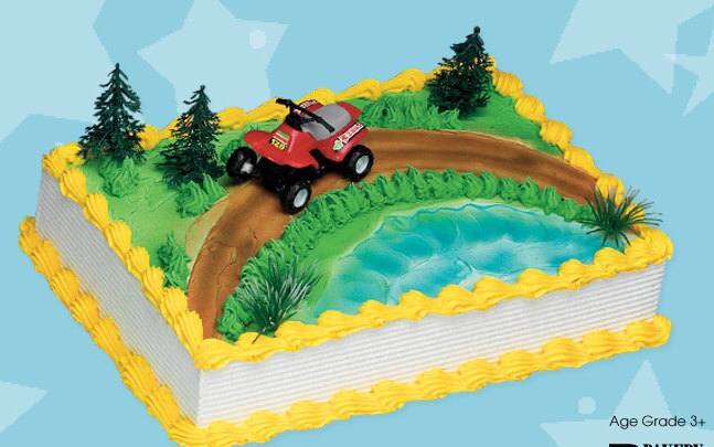 Vtt Quatre Wheeling Gateau Decoration Kit Decoration De Quatre Etsy