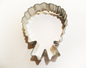 Metal 4" Christmas Wreath Cookie Cutter Holiday Ornament Tin Plated Fondant Stocking Stuffer Metal Steel