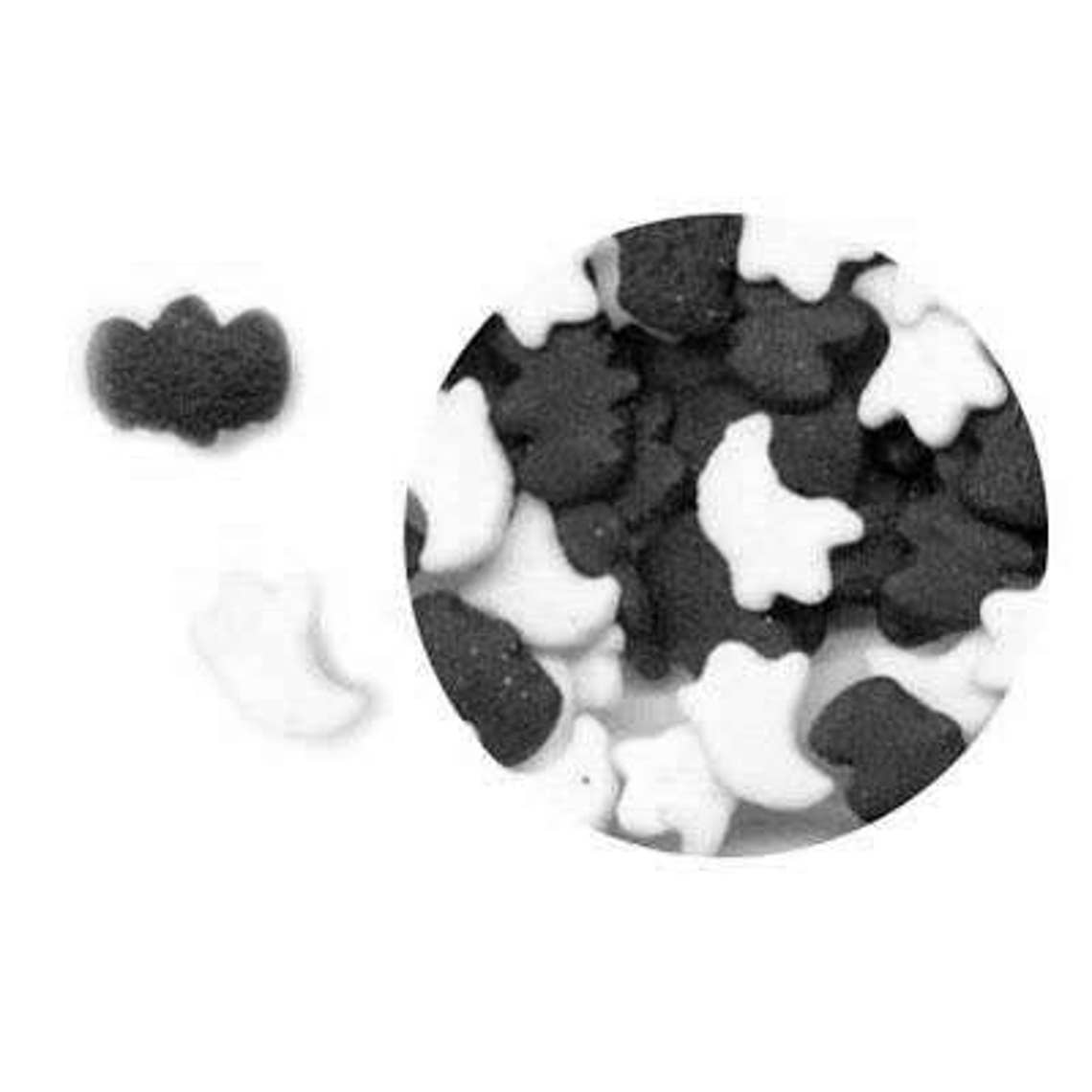 Ghosts and Bats 2.4 Oz. Edible Confetti Sprinkles Cake Cupcake Etsy