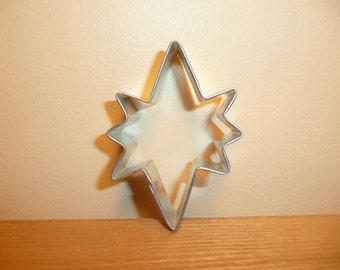 Metal 3.5" Star of Bethlehem Cookie Cutter Christmas Holiday Tin Plated Steel Fondant