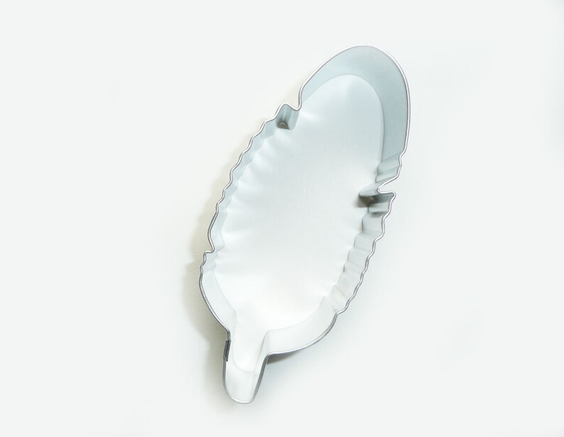 4 Feather Cookie Cutter Tin Plated Stainless Steel Metal Steel
