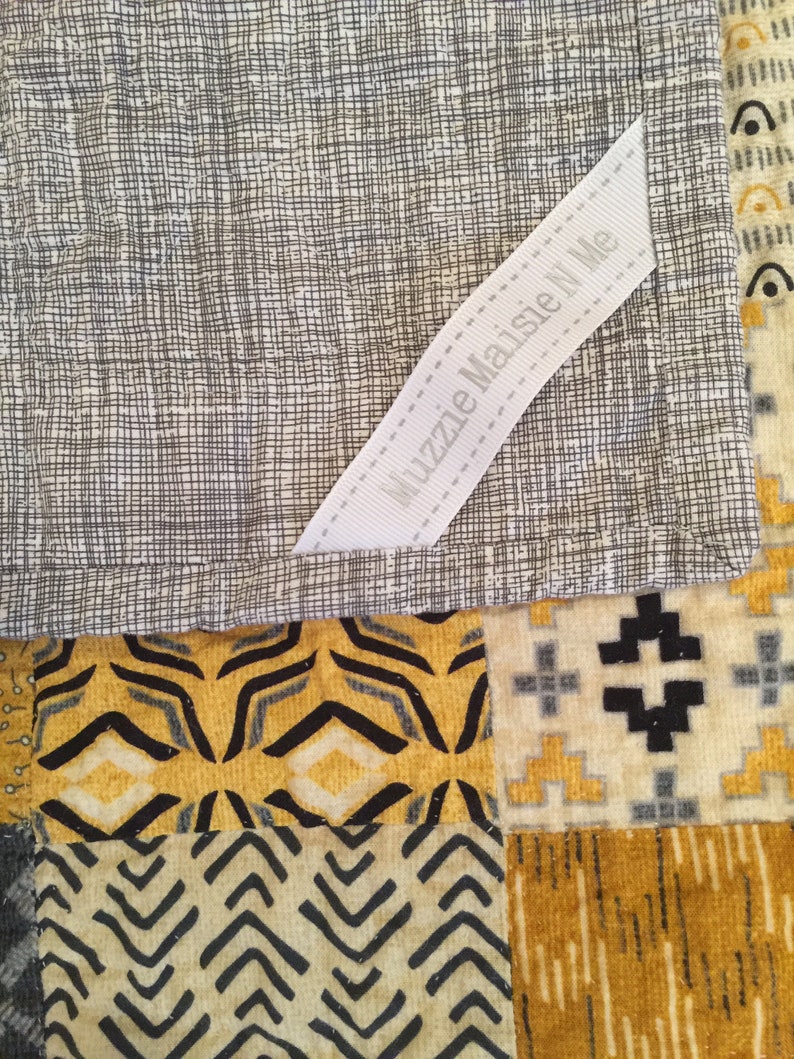 Handstitched baby quilt