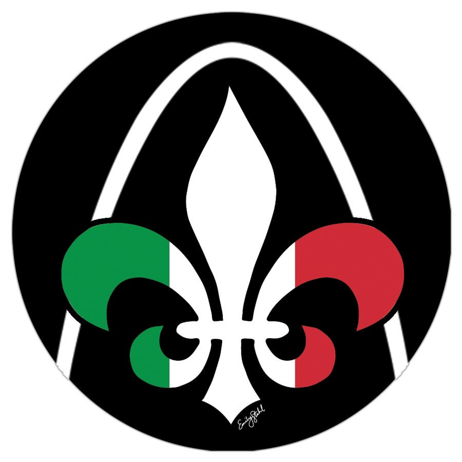 Fleur De Lis Arch St. Louis Hill Sticker 3 x 3 in The Etsy