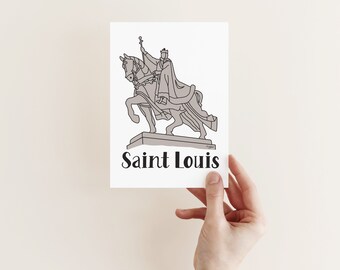 Apotheosis Saint Louis Card; STL Card; Saint Louis Card; I Heart Saint Louis; Hand Lettered Card; Hand Drawn Card; A6 Card