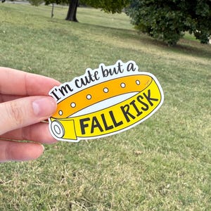 I'm Cute but a Fall Risk Sticker bild 2