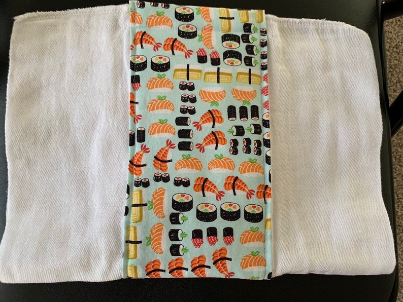Sushi Burp Cloth