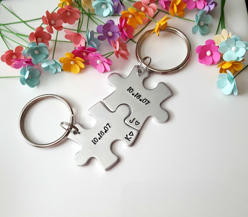 Personalized Couple Gift for Him. Couple Keychains Boyfriend Etsy