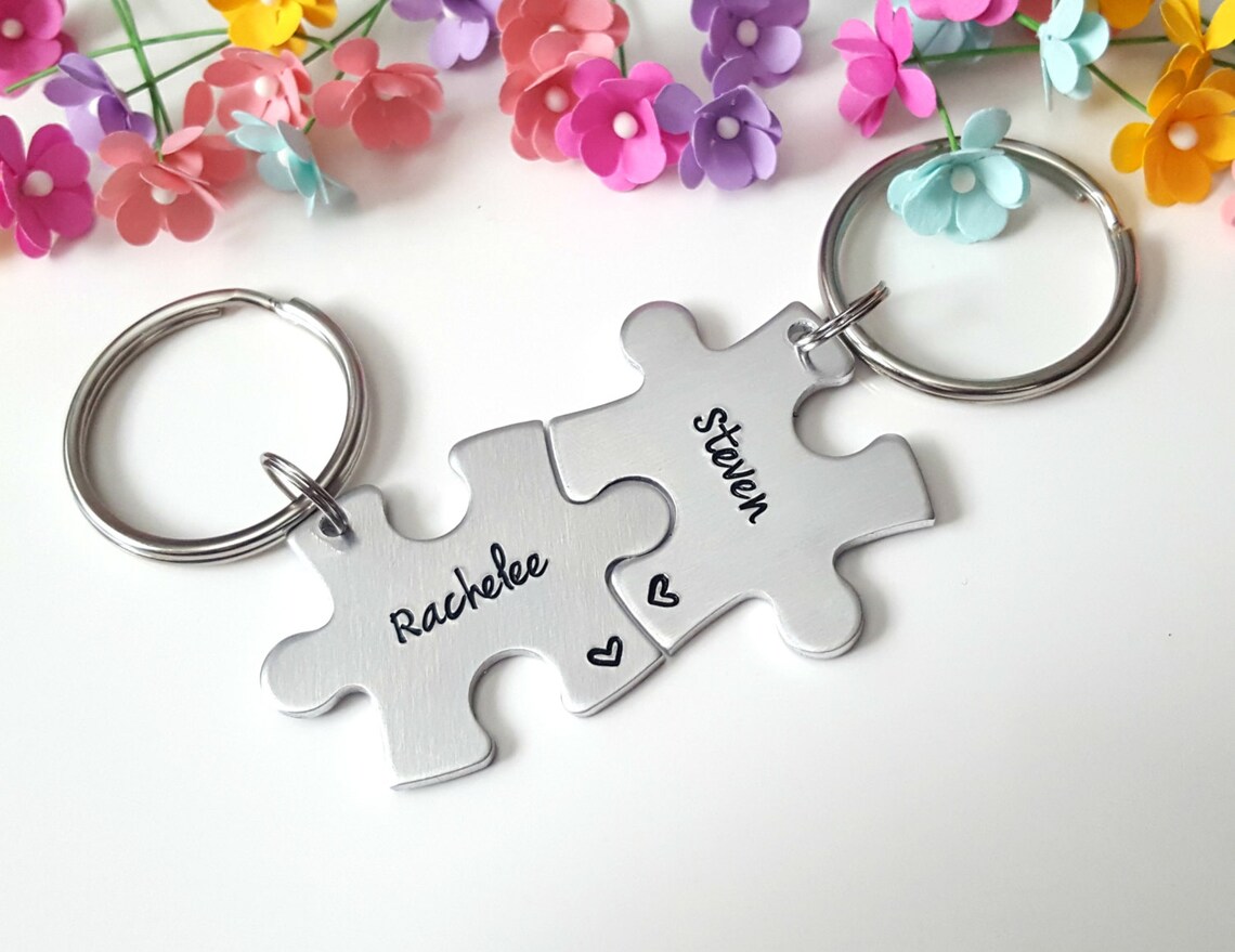 Personalized Keychains for Boyfriend Couple Keychains Etsy