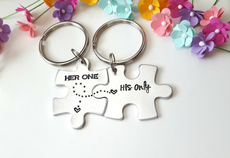Matching Boyfriend Girlfriend Keychains Gift Ideas for Etsy