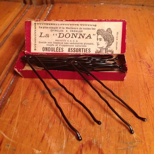 Vintage Bobby Pins Victorian Vintage Bobby Pins La Donna Hair Pins Vintage Hair Pins Victorian Advertising