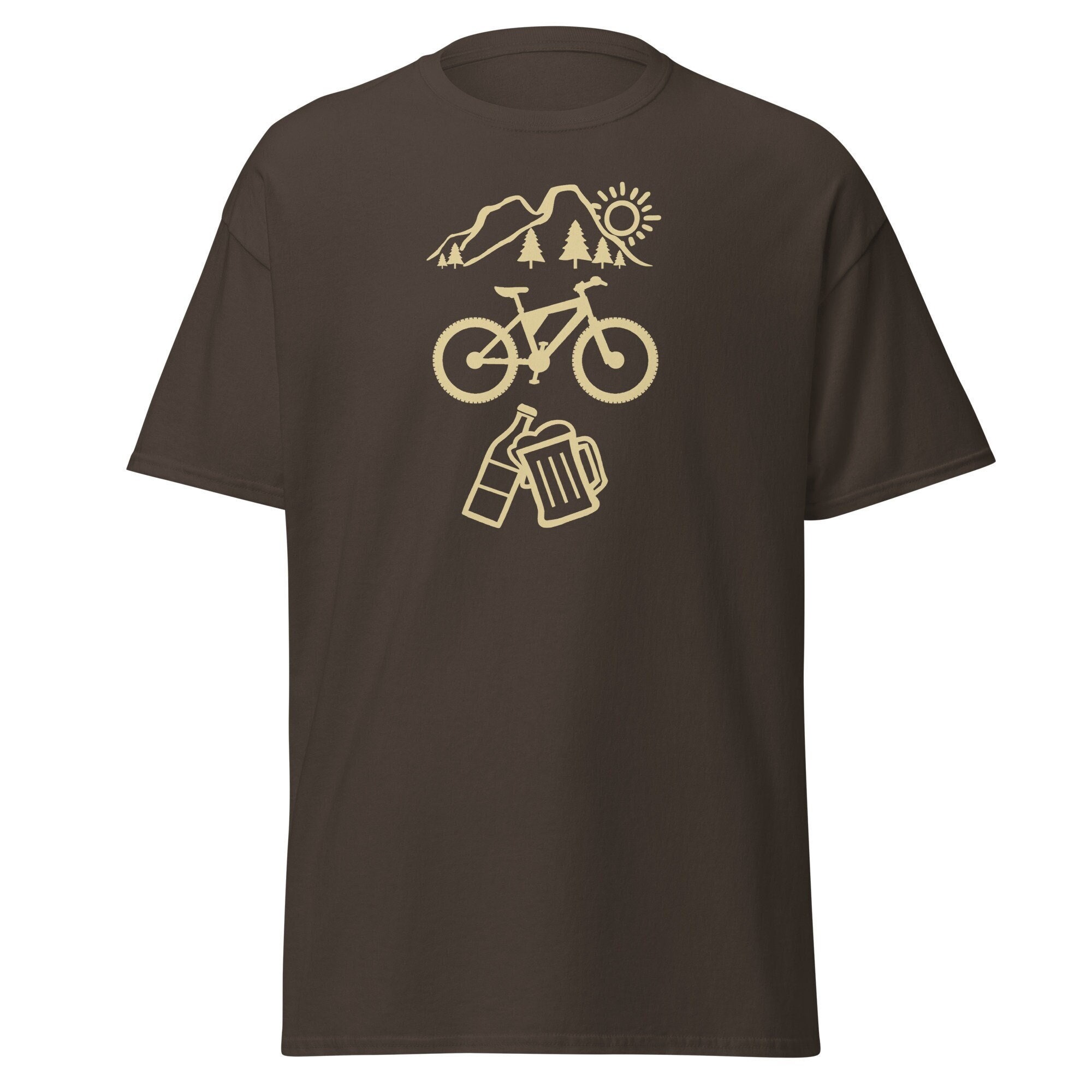 Mountain Bike, MTB, T-shirt Mountain Bike and Beer, Iconic Mountain Bike, MTB, T-shirt Mountain Bike and Beer, Iconic