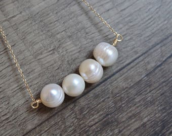 Genuine Freshwater Pearl-The Seed of Creation-Inner Goddess-Rebirth-Phoenix-Love-June Birthstone-Necklace-Gold Filled 14k-Rose Gold Fill...