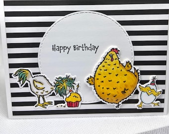 Fun birthday cards for her, Chicken birthday, Hey Chick Birthday Cards, Farmer, chicken card, chicken owner, cards for birthday