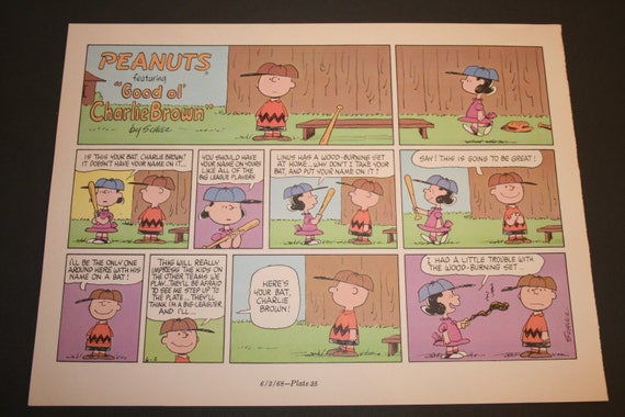 Baseball Team Manager Classic 1964 Peanuts Cartoon Figure CHARLIE BROWN