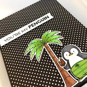 Your my penguin card, Anniversary Card, For boyfriend or girlfriend card, Penguin Card