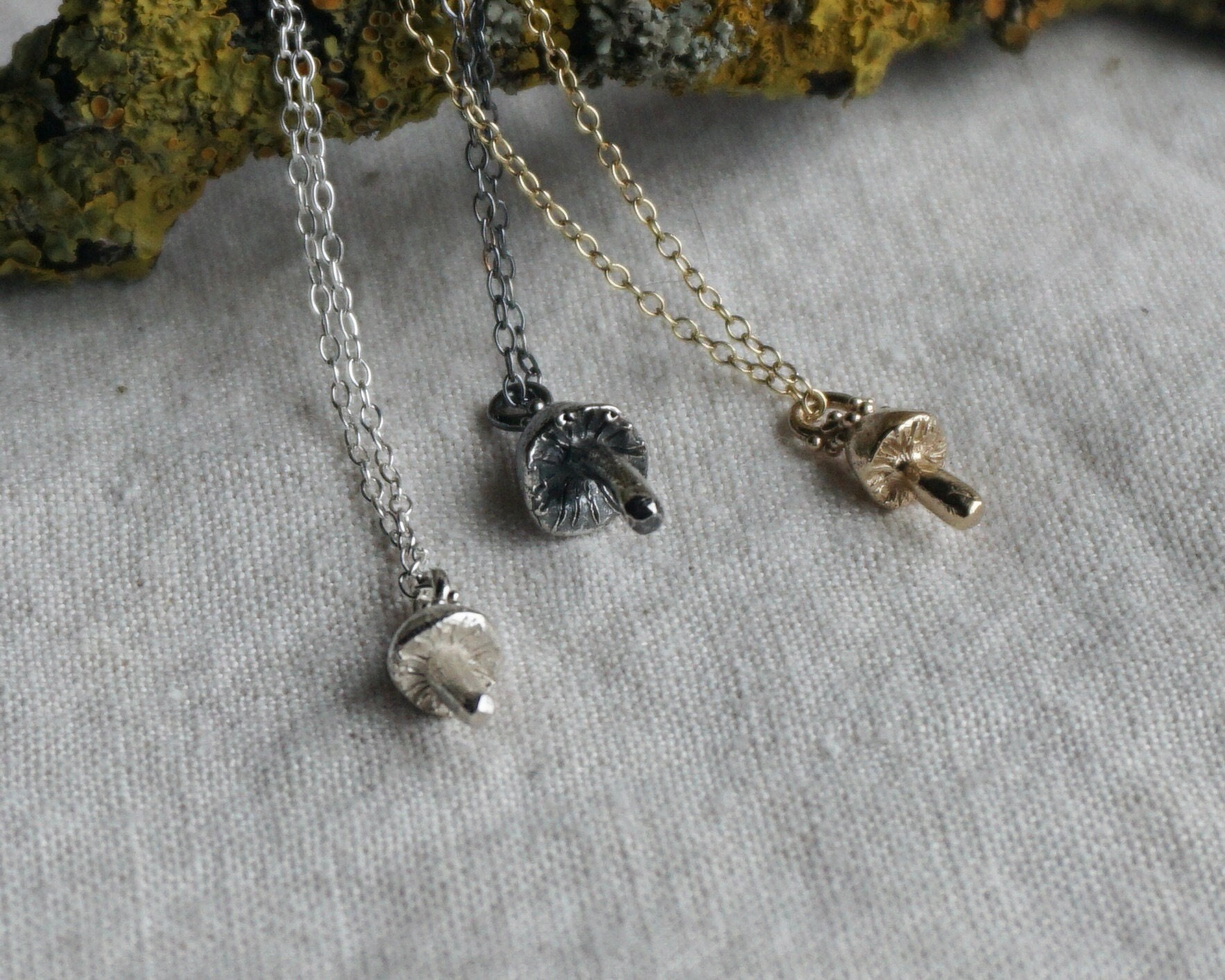Mini Mushroom Necklaces | Fairy | Fungi Jewellery